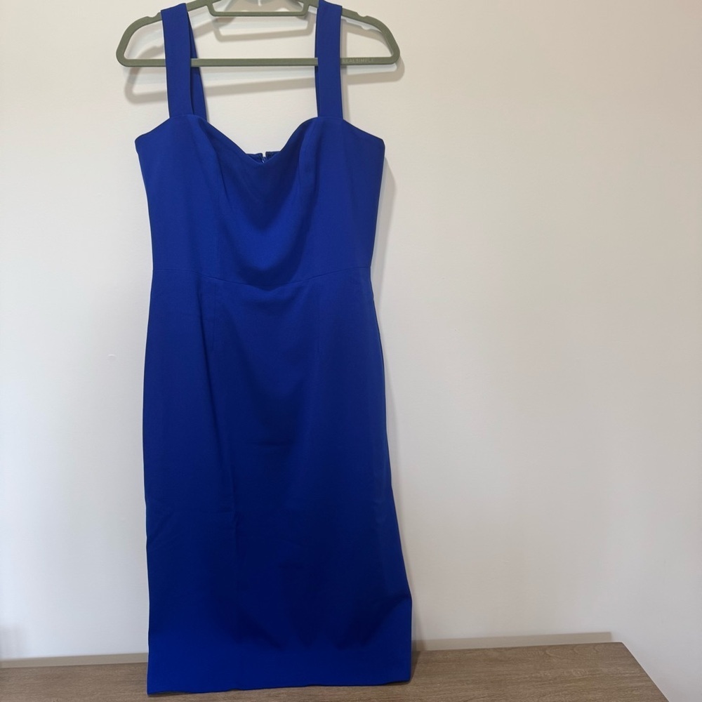 Dress the Population Bold Cobalt Blue Midi Dress